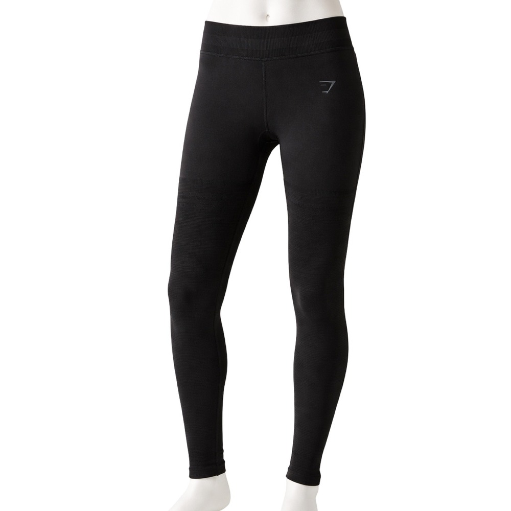 Gymshark Black Seamless Leggings Small High Waist Compression Workout Yoga Pants